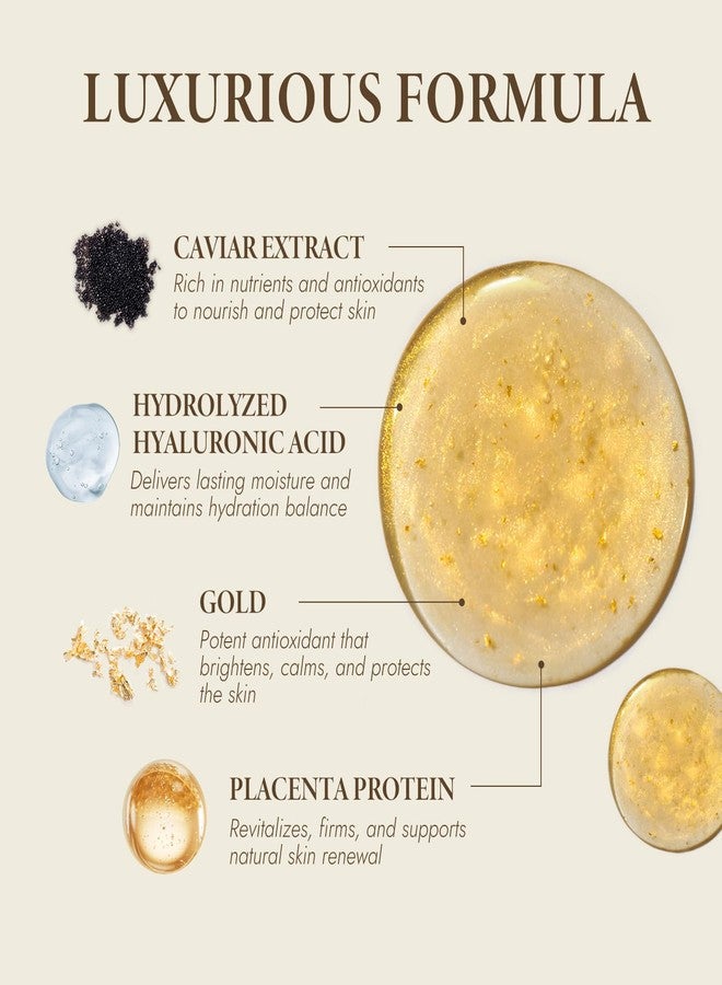 BIOCHEM Golden Placenta Ultra Essence - Placenta Face Serum with Gold Foil, Anti-aging, Hydrating, Firming, Wrinkles, Fine Lines and Skin Tone, Gentle Skincare for Fragrance-Free(4.06 fl. oz / 120 mL) - Image 2